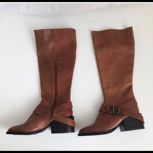 Design Lab Adelienne cognac tall riding boots - Picture 2 of 8